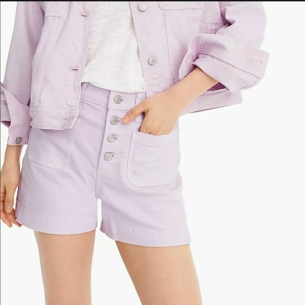 J Crew high-rise garment dyed Japanese shorts